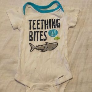 Teething bites onesie
